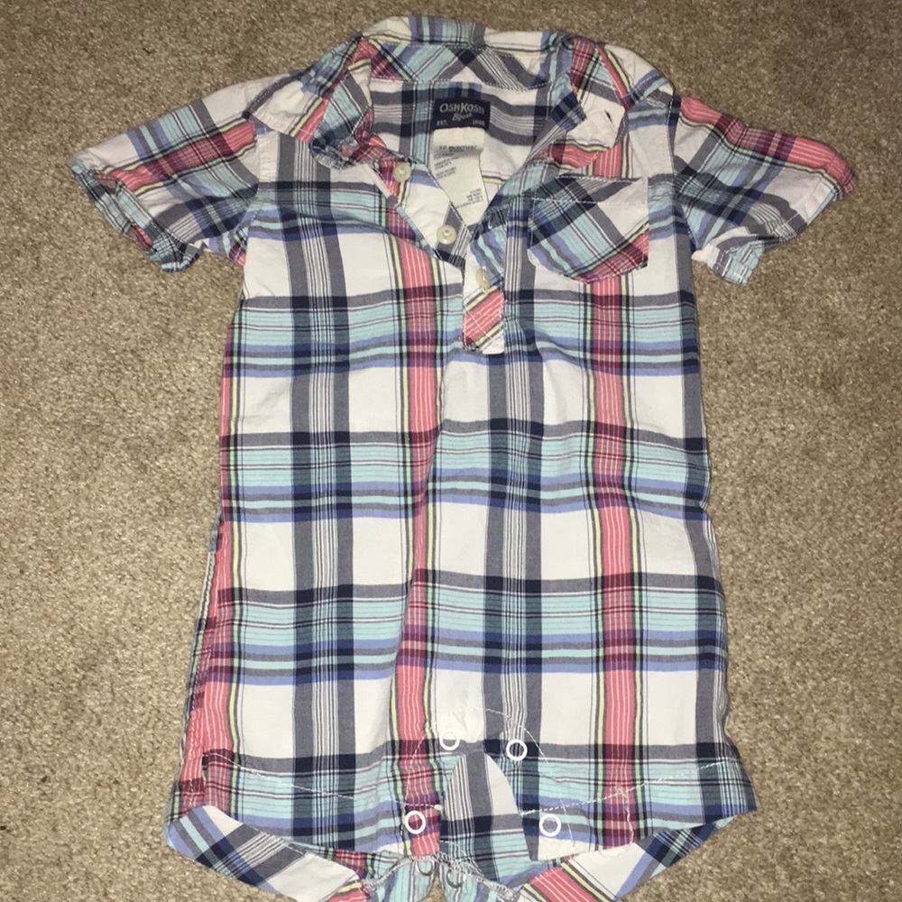 Boys Button down bodysuit